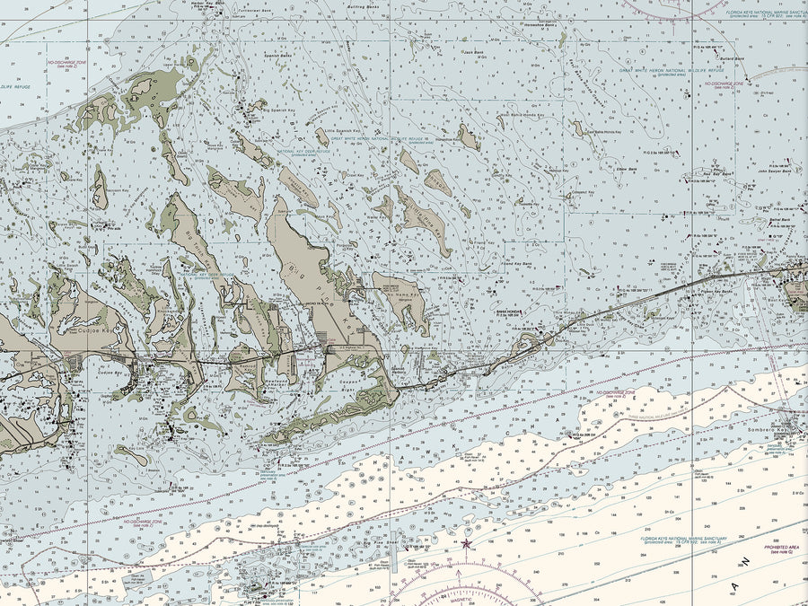 Sombrero Key To Sand Key Nautical Chart