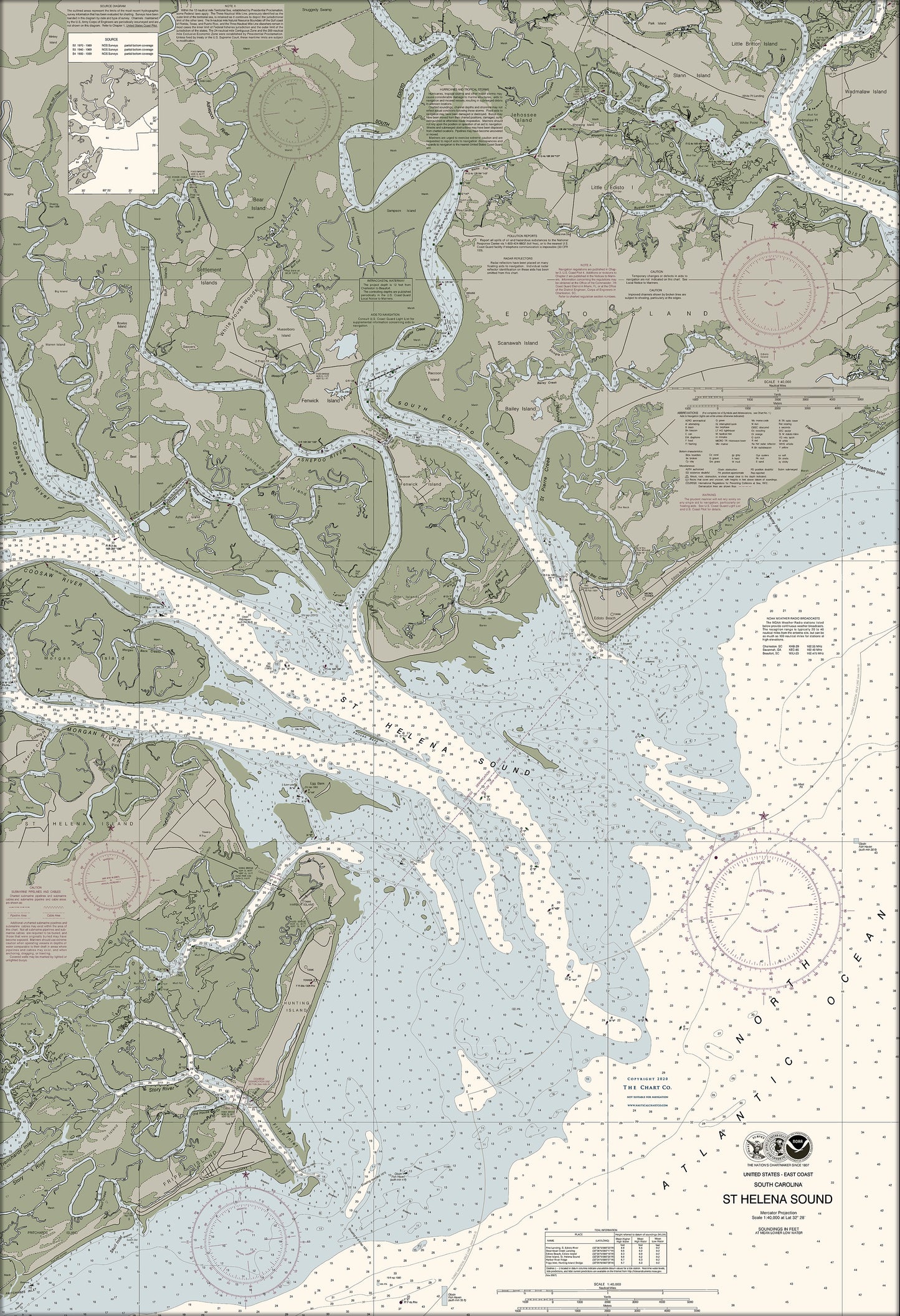 St Helena Sound Nautical Chart