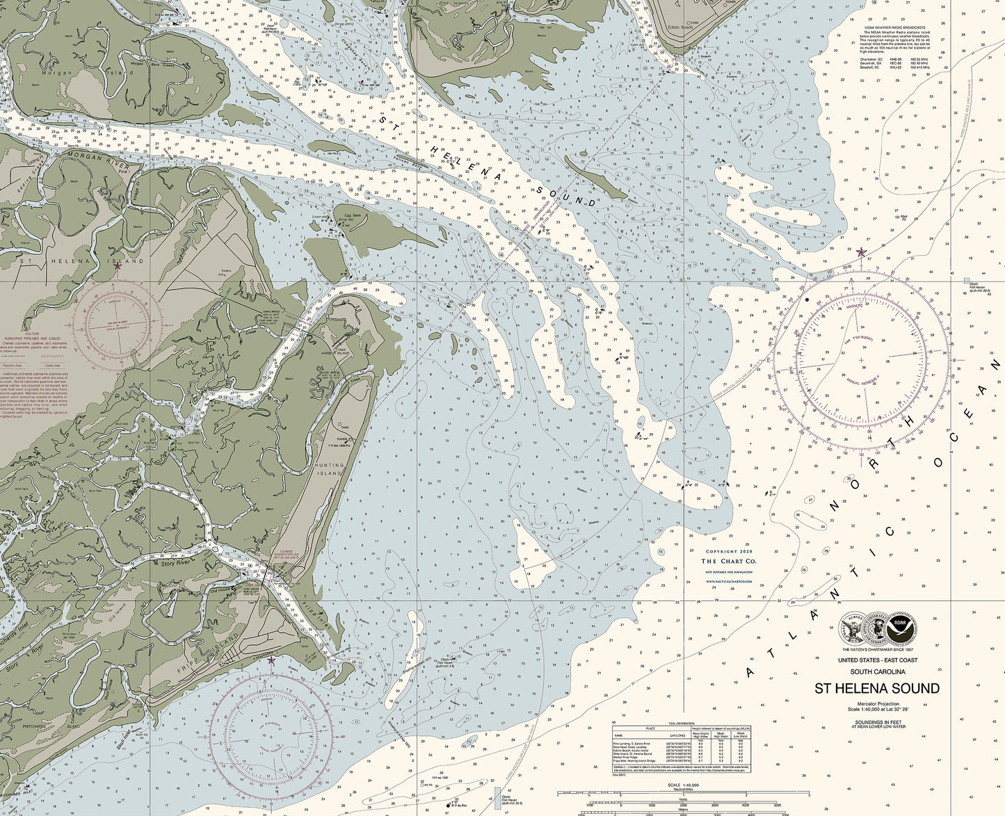 St Helena Sound Nautical Chart