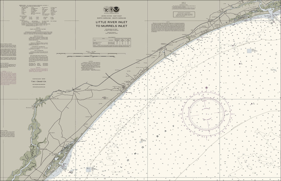 Little River Inlet To Murrells Inlet Nautical Chart