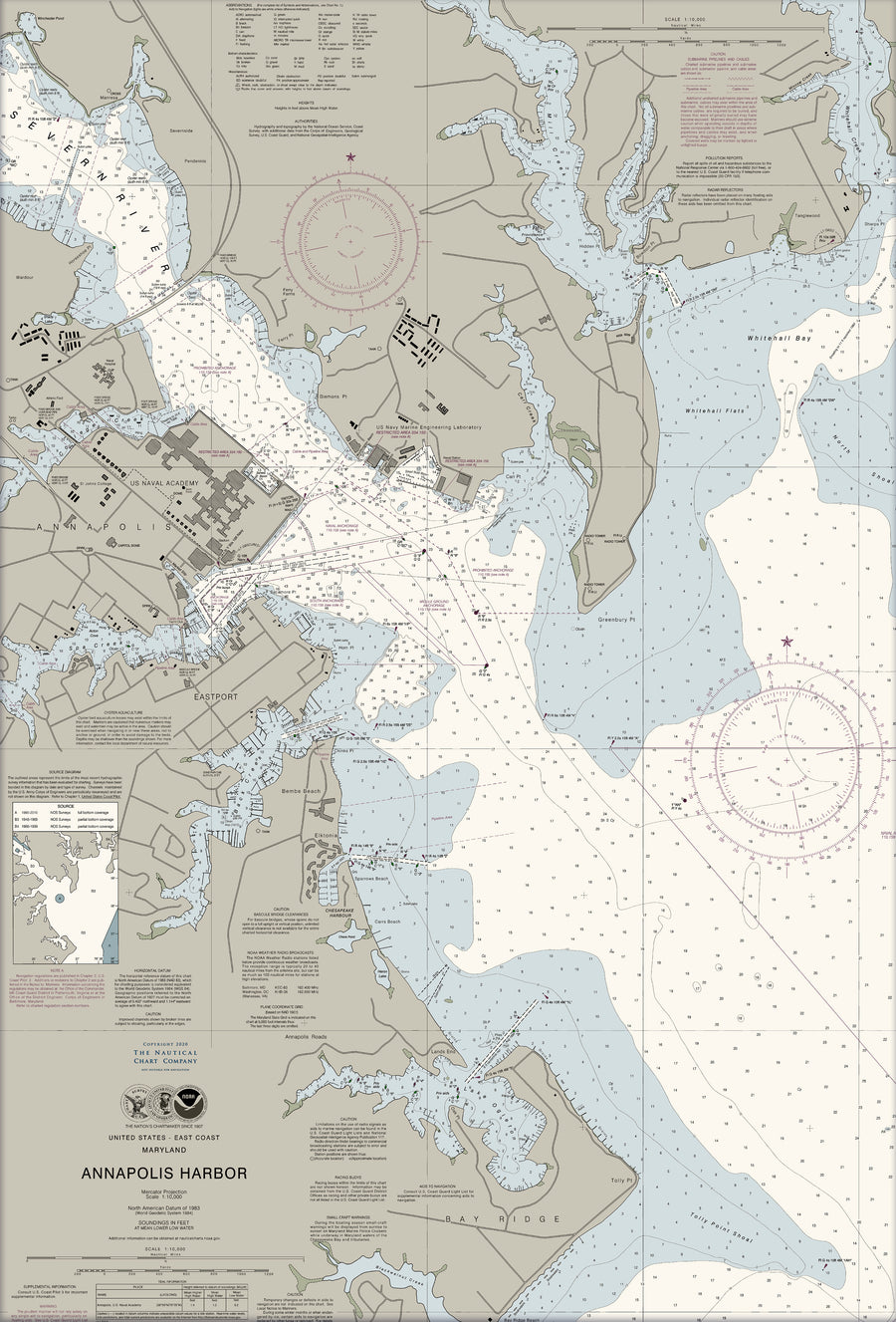 Annapolis Harbor Nautical Chart