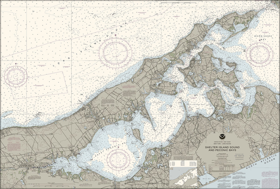 Shelter Island Sound And Peconic Bays Nautical Chart