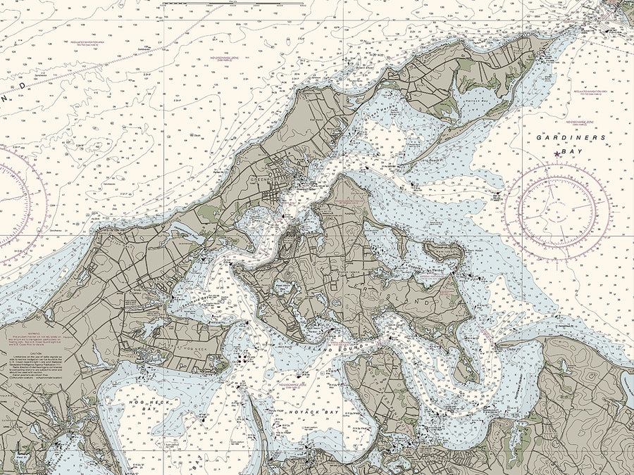 Shelter Island Sound And Peconic Bays Nautical Chart