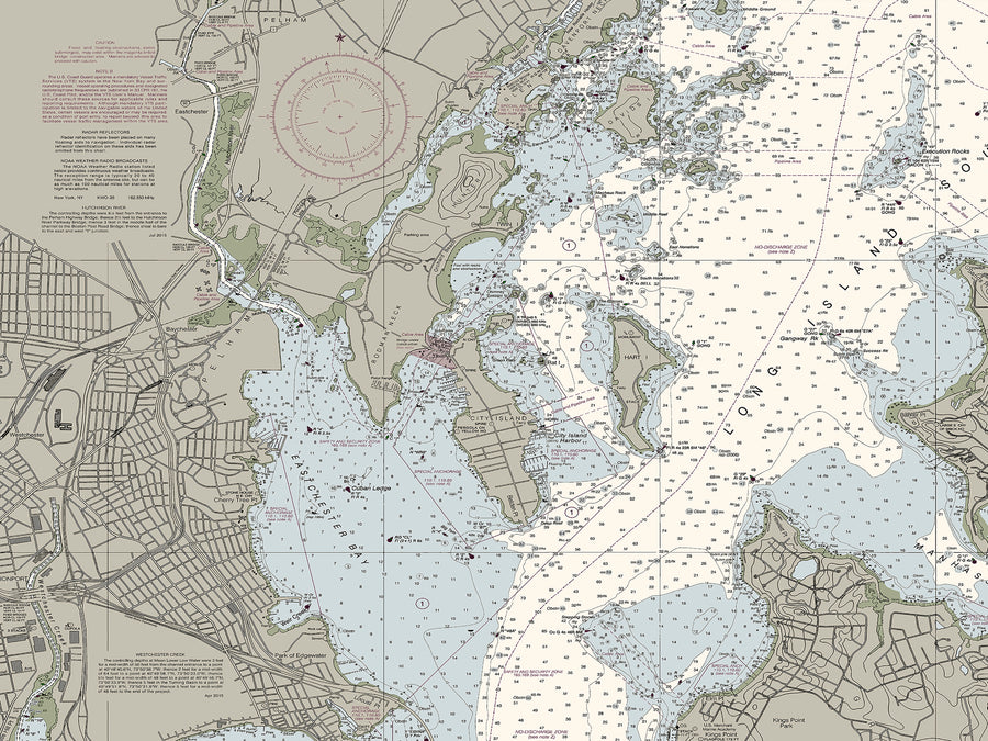 Long Island Sound And East River - Hempstead To Tallman Nautical Chart