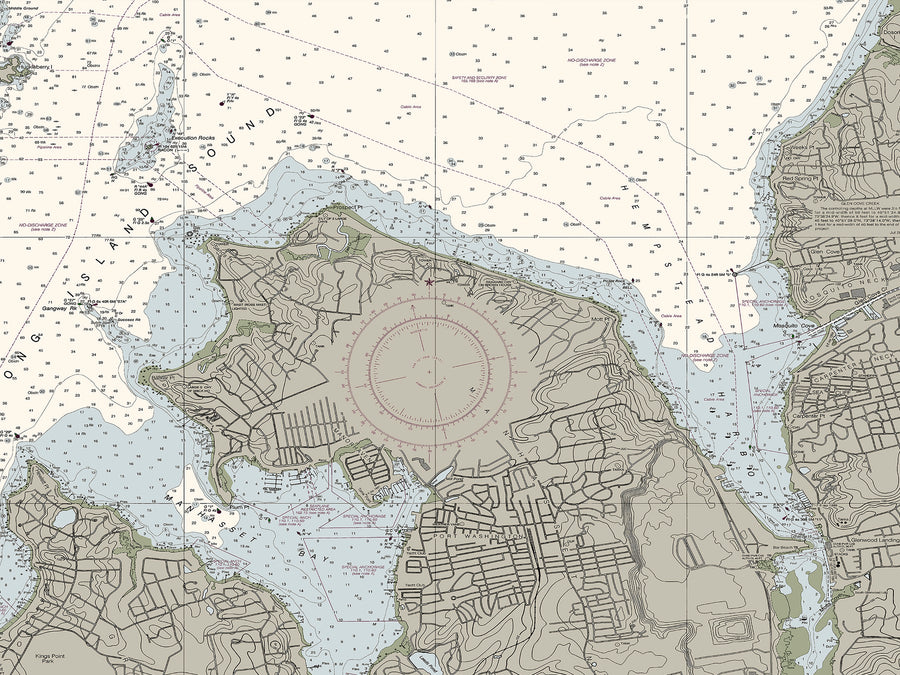 Long Island Sound And East River - Hempstead To Tallman Nautical Chart