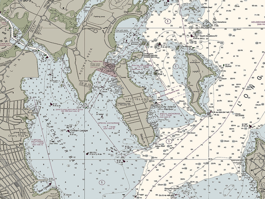 Long Island Sound And East River - Hempstead To Tallman Nautical Chart