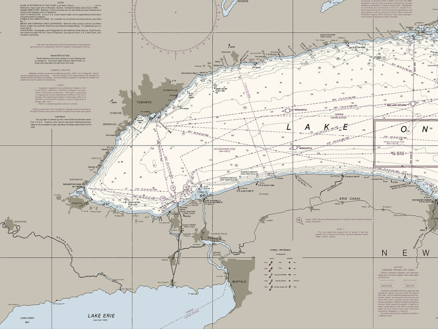 Lake Ontario Nautical Chart