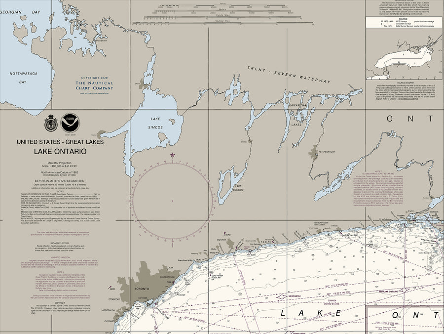 Lake Ontario Nautical Chart