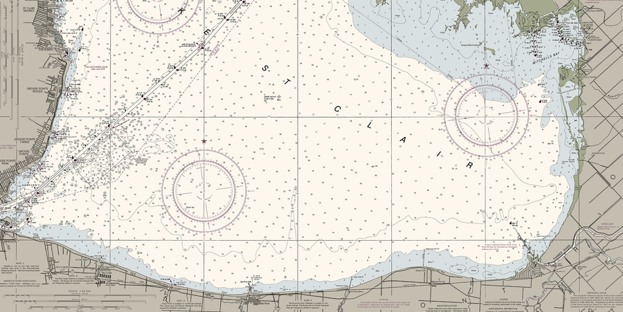 Lake St Clair Nautical Chart