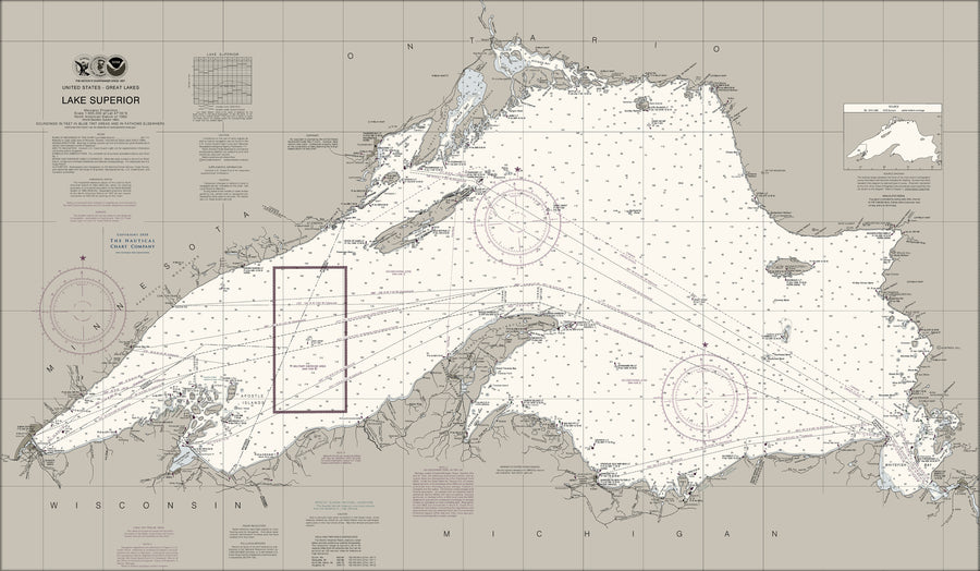 Lake Superior Nautical Chart