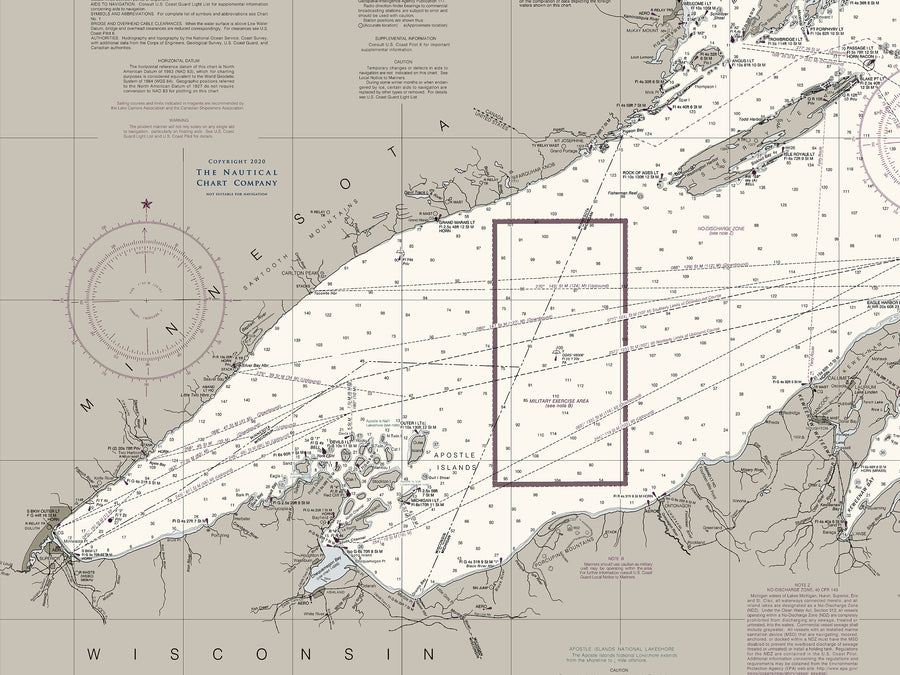Lake Superior Nautical Chart