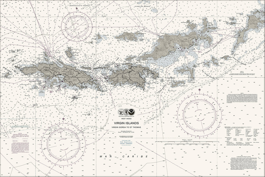 Virgin Islands Nautical Chart