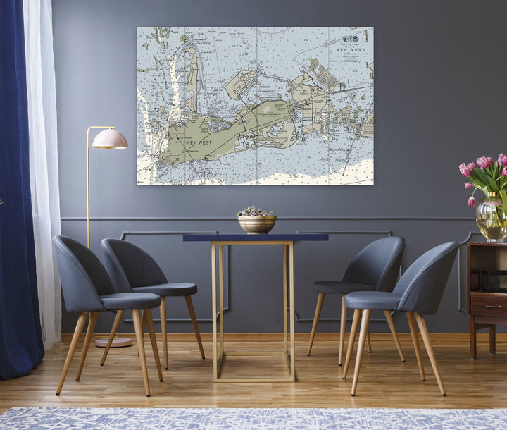 Key West Nautical Chart — Traditional palette
