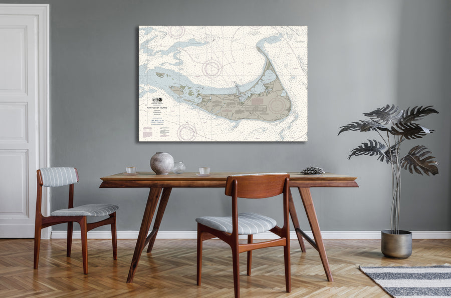 Nantucket Island Nautical Chart