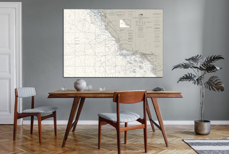 San Diego To San Francisco Bay Nautical Chart