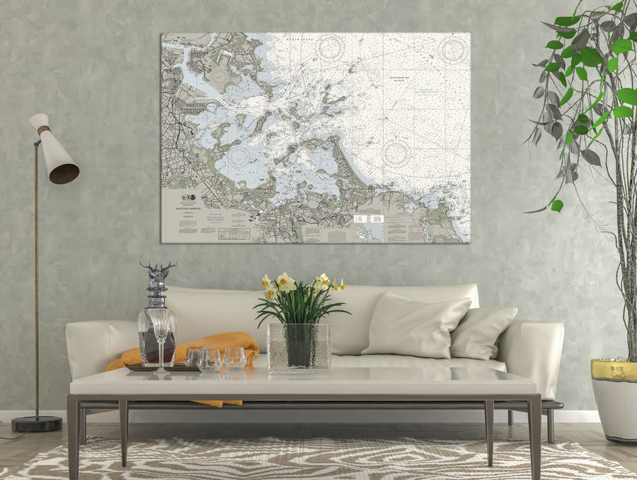 Boston Harbor Nautical Chart