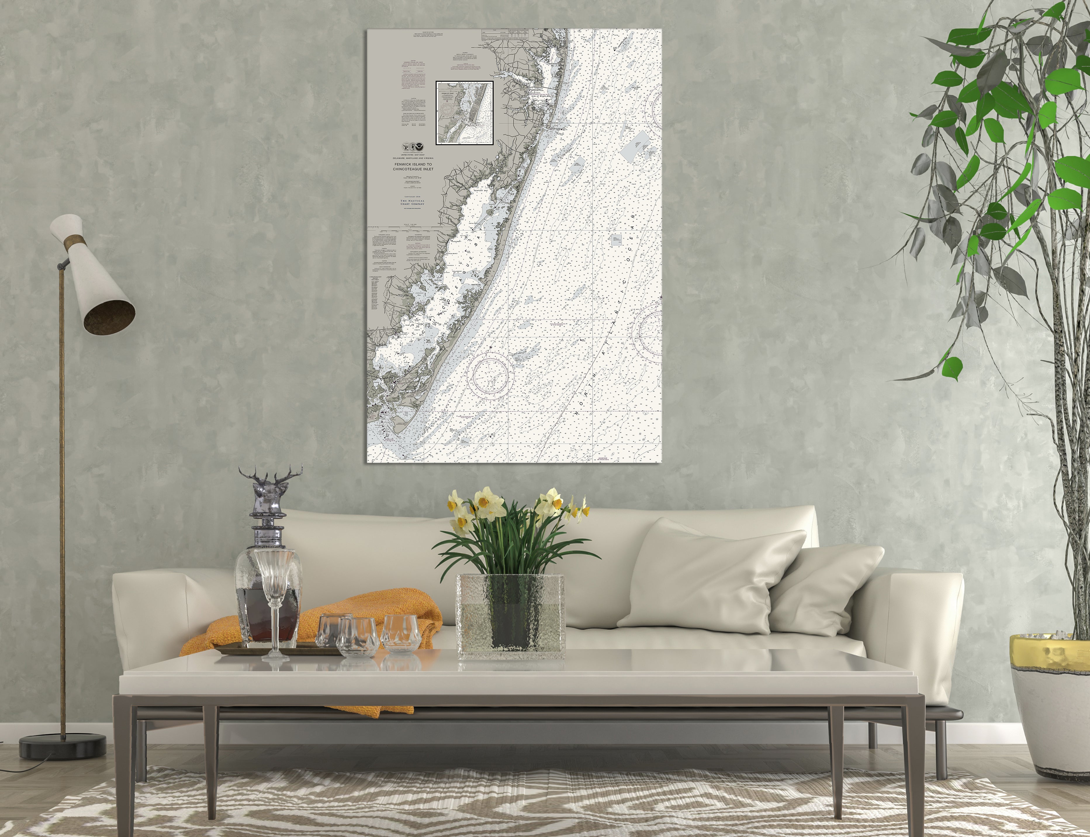 Fenwick Island To Chincoteague Nautical Chart The Nautical Chart Company