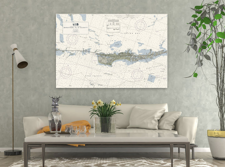 Marathon, FL & Vicinity Nautical Chart — Traditional palette