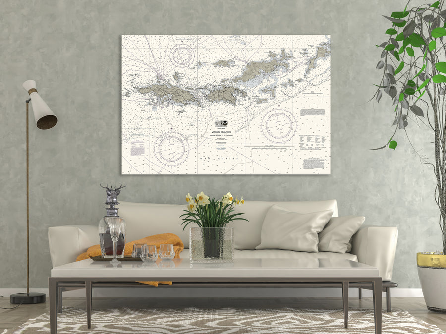 Virgin Islands Nautical Chart