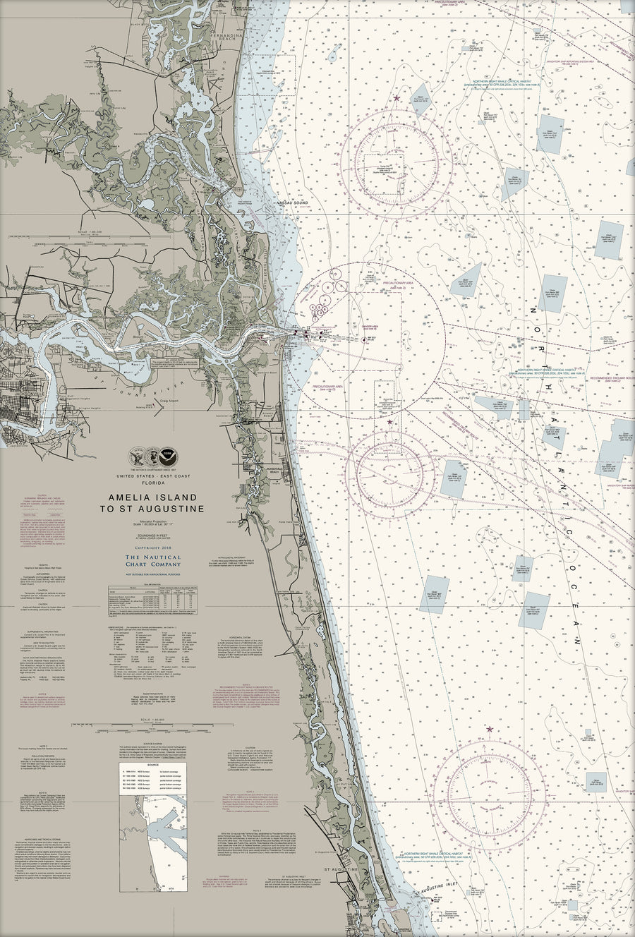 Amelia Island To St Augustine Nautical Chart