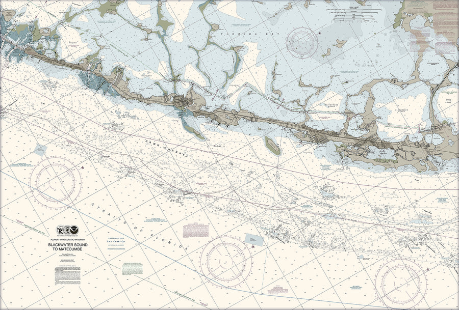 Blackwater Sound To Matecumbe (Key Largo) Nautical Chart