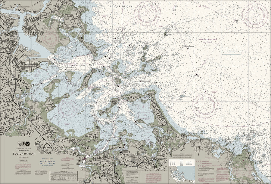 Boston Harbor Nautical Chart