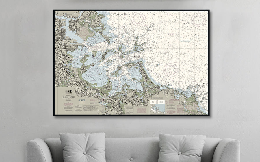 Boston Harbor Nautical Chart