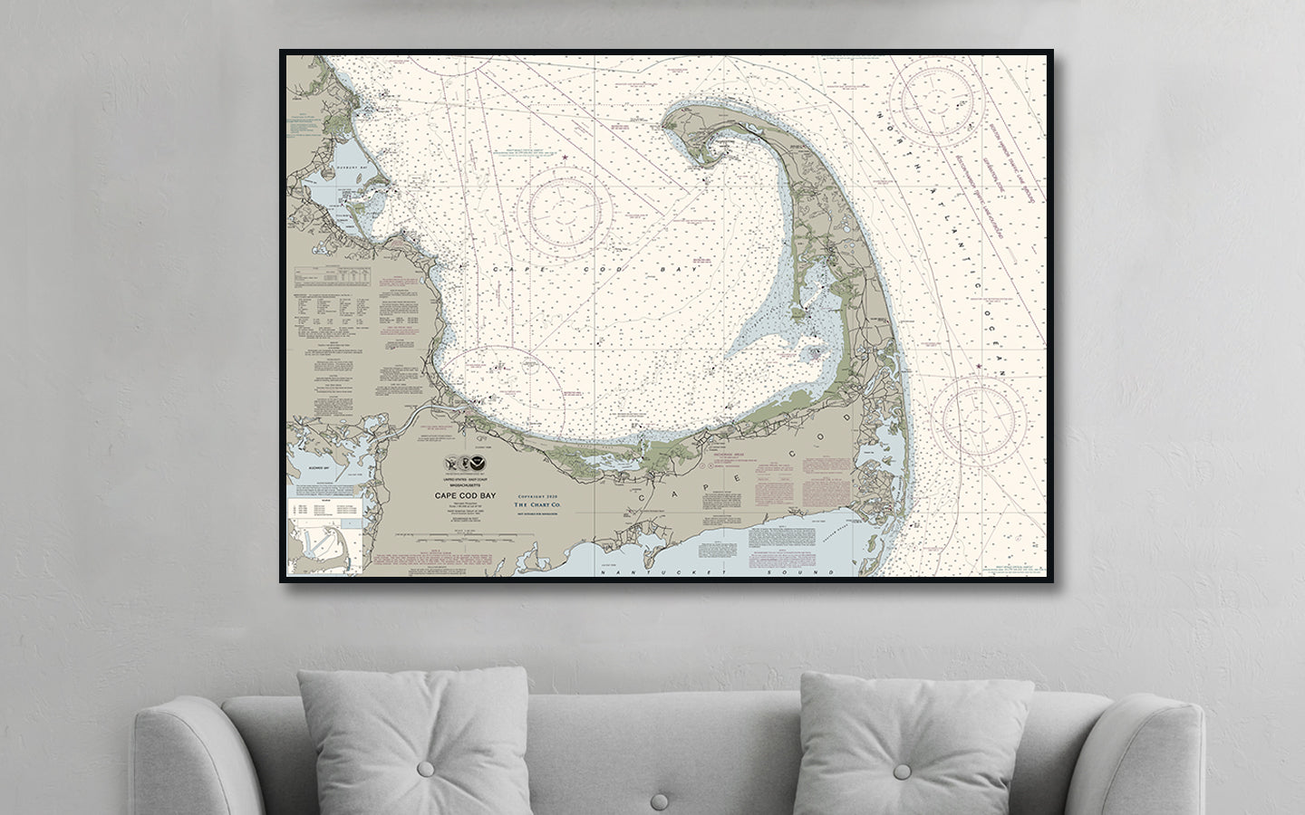 Cape Cod Bay Nautical Chart – The Nautical Chart Company