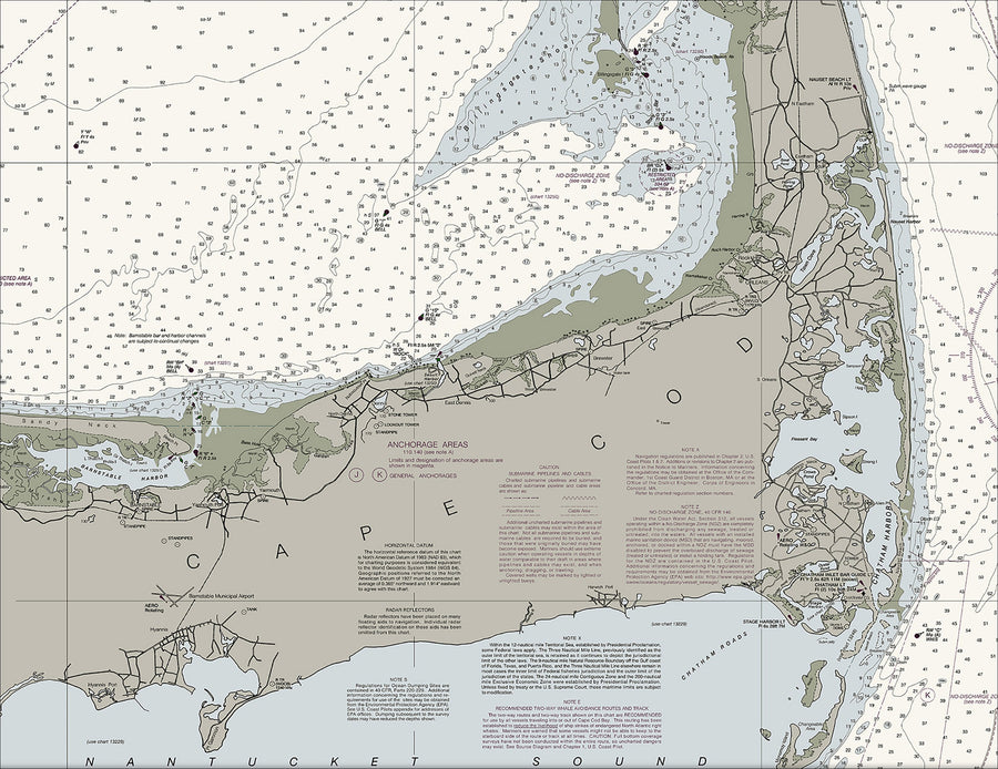 Cape Cod Bay Nautical Chart