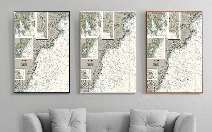 Cape Elizabeth To Portsmouth, ME Nautical Chart