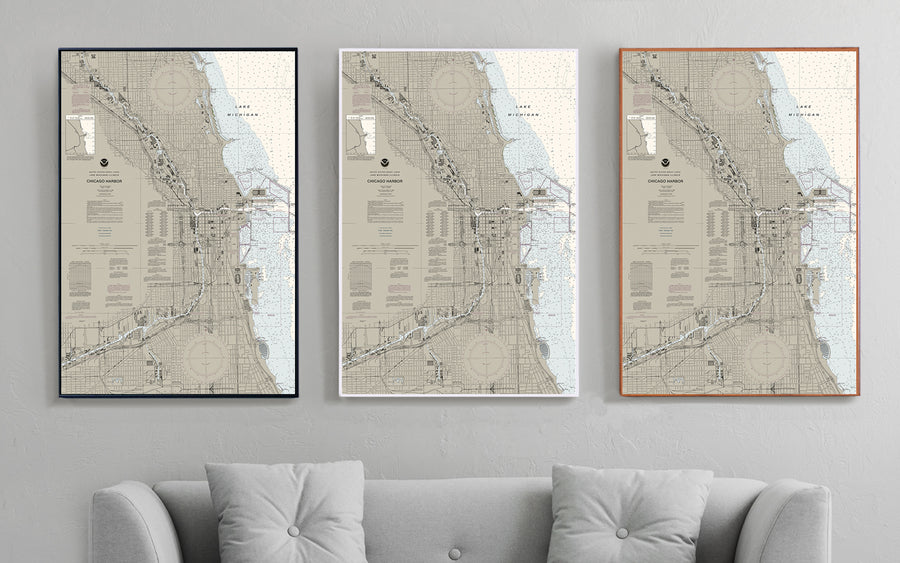 Chicago Harbor Nautical Chart