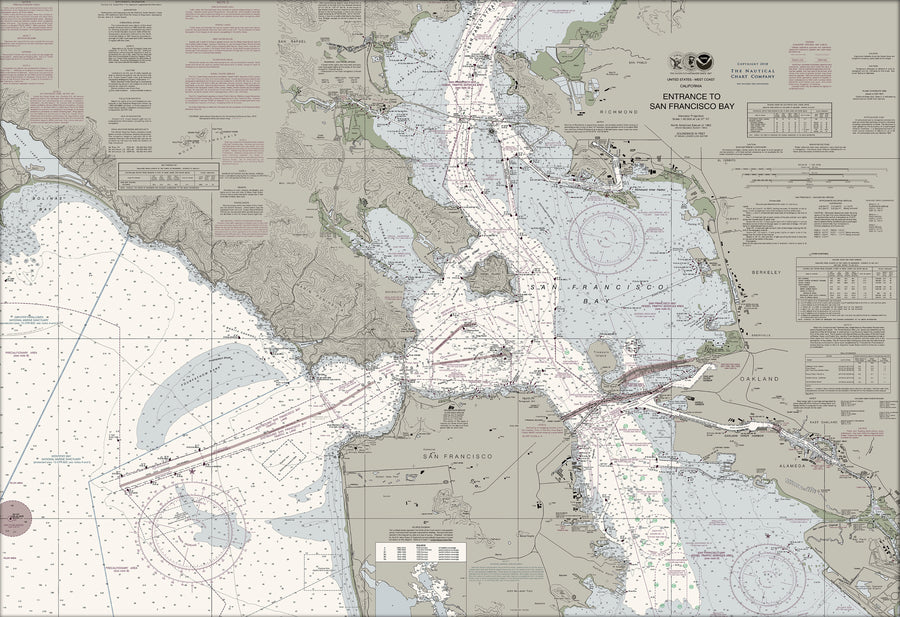 Entrance To San Francisco Bay Nautical Chart