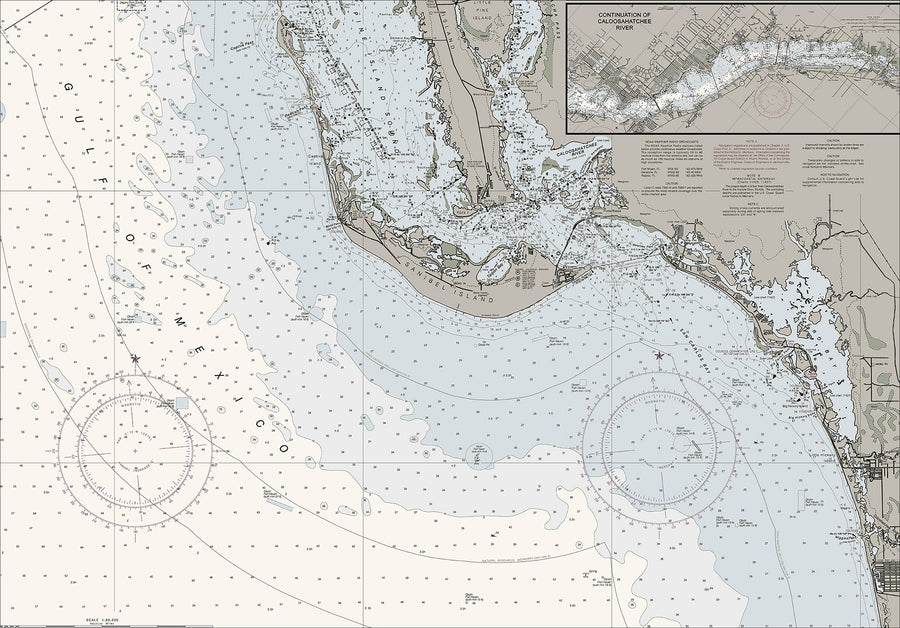 Estero Bay to Lemon Bay Nautical Chart - Ft Myers, Sanibel & Punta Gorda
