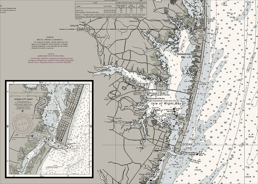 Fenwick Island To Chincoteague Nautical Chart