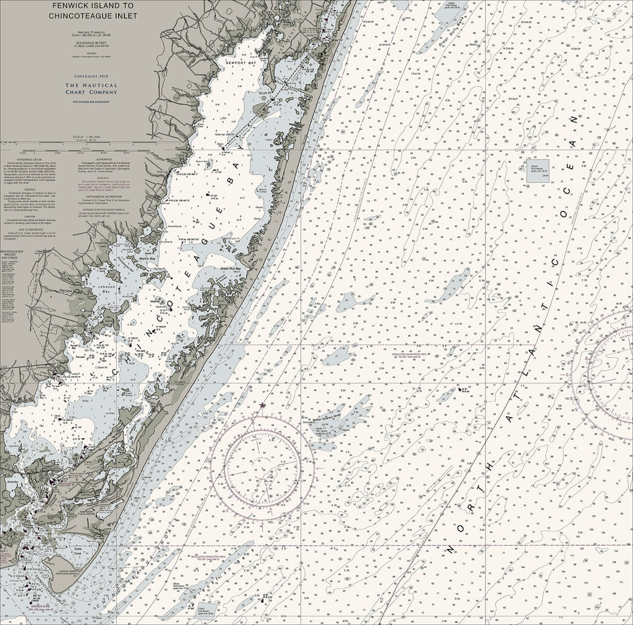 Fenwick Island To Chincoteague Nautical Chart The Nautical Chart Company