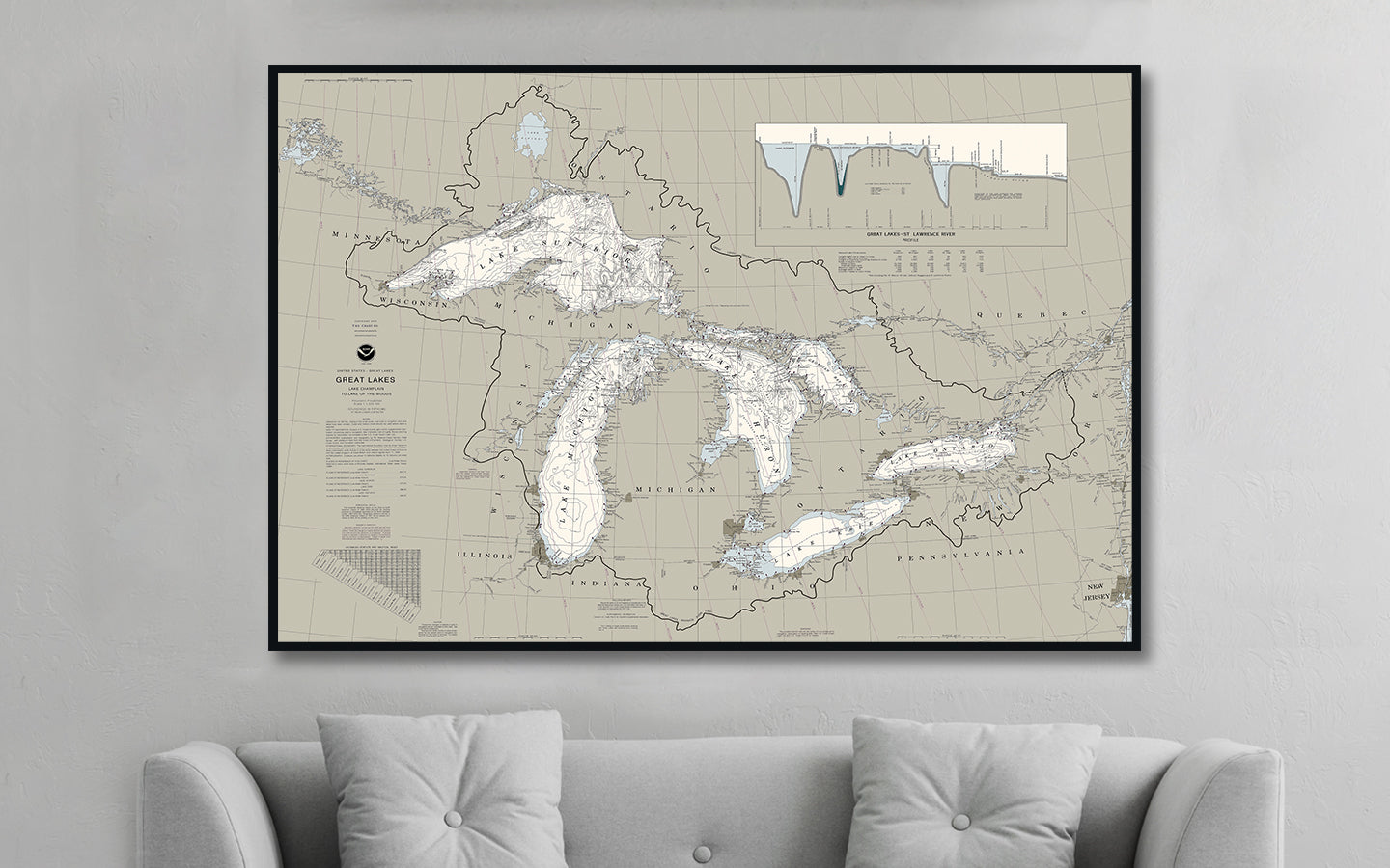 Great Lakes Nautical Chart