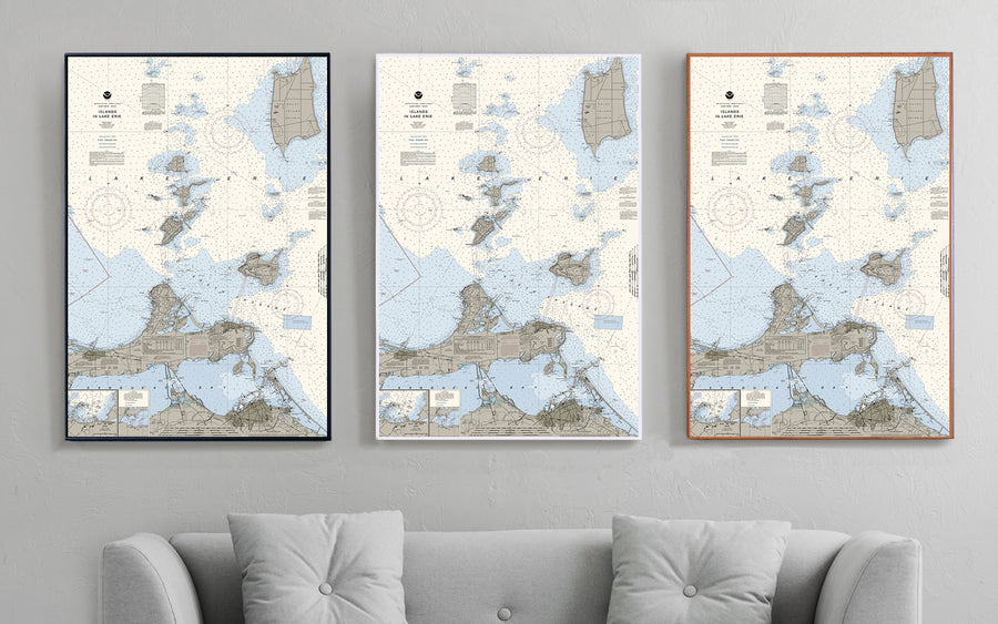 Islands in Lake Erie Nautical Chart