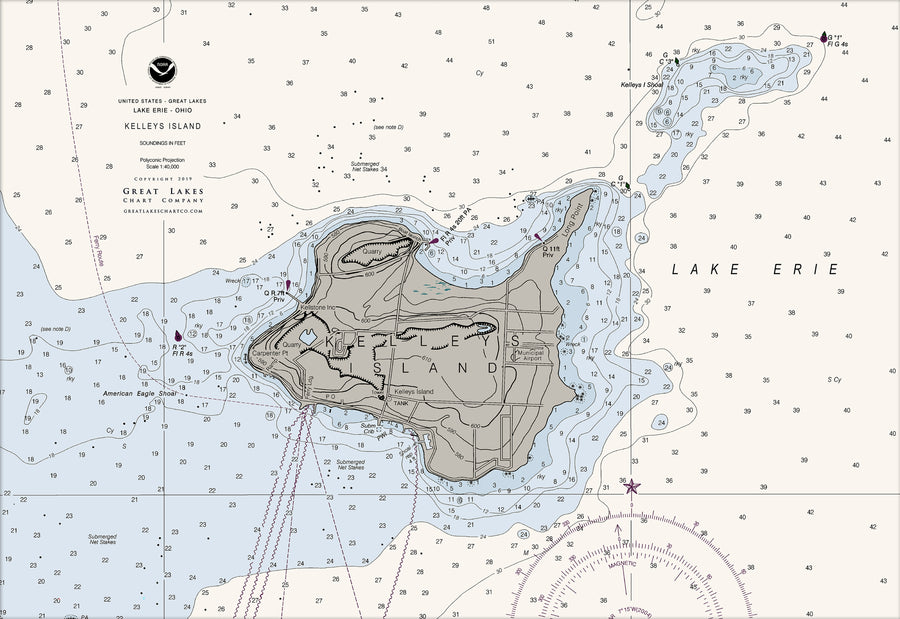 Kelleys Island, OH Nautical Chart