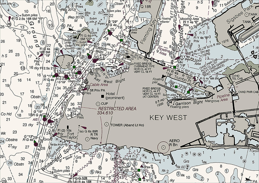 Key West Nautical Chart