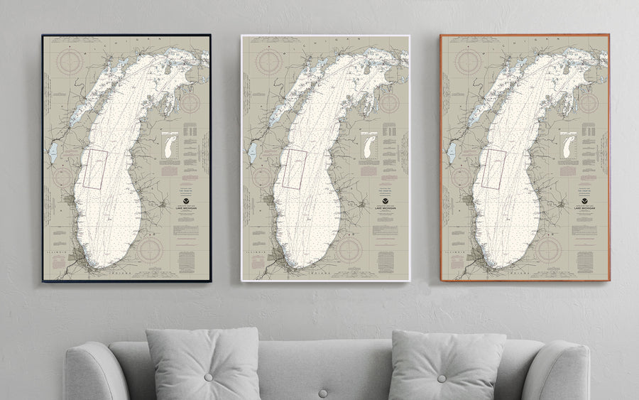 Lake Michigan Nautical Chart