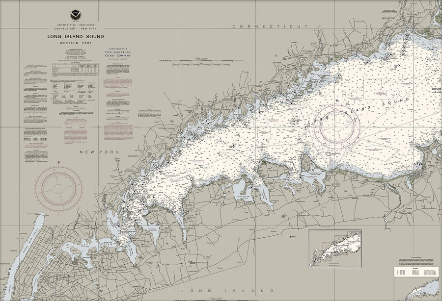 Long Island Sound - Western Part Nautical Chart