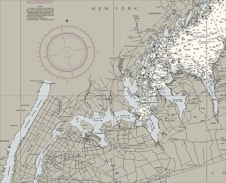 Long Island Sound - Western Part Nautical Chart