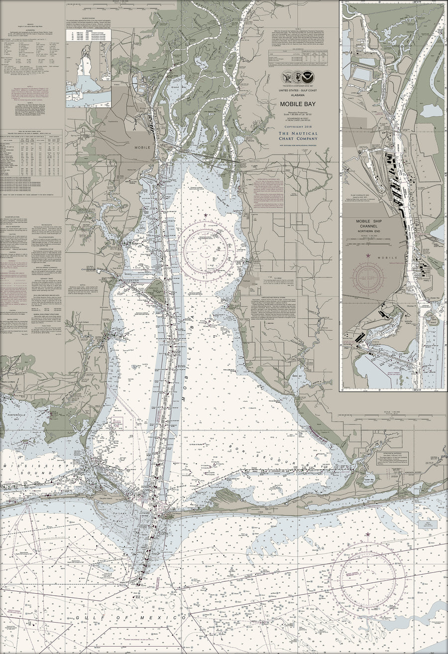 Mobile Bay Nautical Chart