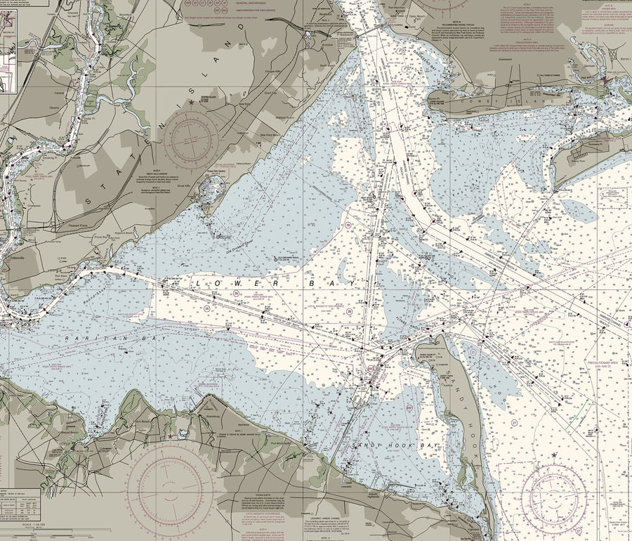 New York Harbor Nautical Chart