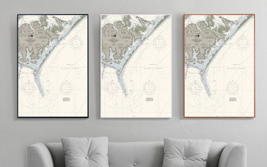 Portsmouth To Beaufort, NC Nautical Chart