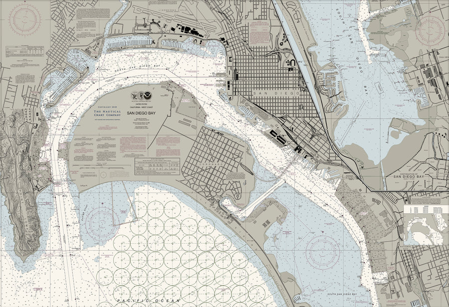 San Diego Bay Nautical Chart