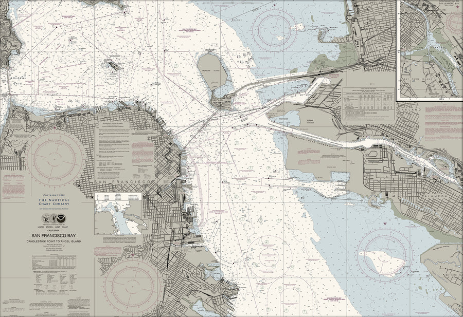 Entrance to San Francisco Bay Nautical Chart