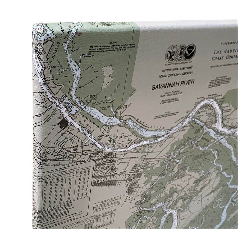 Savannah River Nautical Chart The Nautical Chart Company savannah-river-nautical-chart-the-nautical-chart-company
