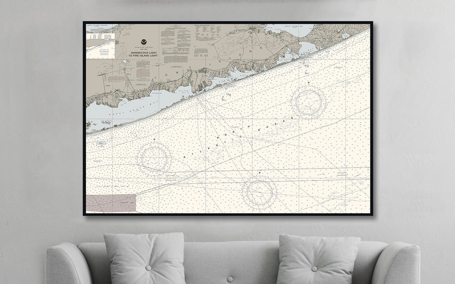 Shinnecock Light to Fire Island Light Nautical Chart